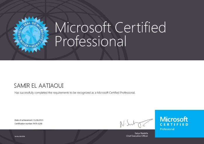 MCPS: Microsoft Certified Professional